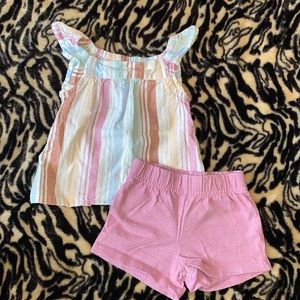 Carter's Girls 9M Tank Top & Shorts Set